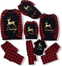 Carica l'immagine nel visualizzatore di Gallery, Vestiti di Corrispondenza della Famiglia di Natale Pigiama Modello Leopardo per Animali Domestici Bambini Bambini Adulti