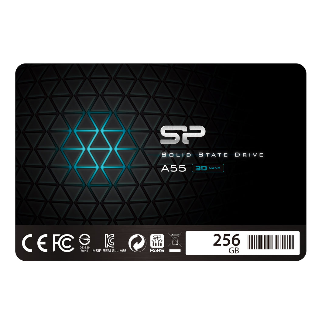 Silicon Power SSD 256GB 3D NAND A55 SLC Cache 256 GB, Upgraded version - Ilgrandebazar