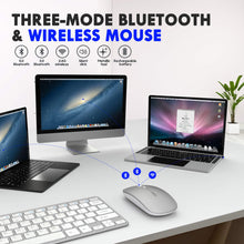 Carica l&#39;immagine nel visualizzatore di Gallery, INPHIC Mouse Bluetooth, Wireless Bluetooth Ricaricabile Argento - B - Ilgrandebazar