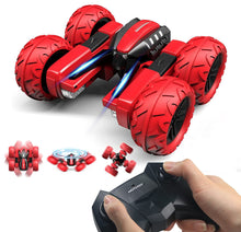 Carica l&#39;immagine nel visualizzatore di Gallery, OUTTUO Macchina Telecomandata, 4x4 Auto Radiocomandata 360° Rotazione Acrobatica con Luci a LED, Macchina Radiocomandata per Bambini Regalo per Bambini Regalo-Rosso