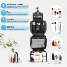 Carica l&#39;immagine nel visualizzatore di Gallery, Beauty Case da Viaggio, Carttiya Borsa Toilette per 30 x 20 x 8 cm, Nero - Ilgrandebazar