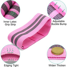Carica l&#39;immagine nel visualizzatore di Gallery, REETEE Bande Elastiche di Resistenza Antiscivolo Elastiche Fitness in Tessuto, Regolabile Banda Elastica per allenare Glutei,Gambe e Tutto Il Corpo,Fasce Elastiche durevoli e Forti per Pilates,Yoga