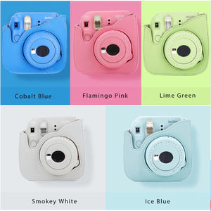 Leebotree Custodia Compatibile con Instax Mini 9, Protettiva in Blu Ghiaccio - Ilgrandebazar