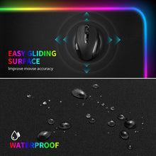 Carica l'immagine nel visualizzatore di Gallery, RuoCherg Tappetino Mouse Gaming, RGB Grande Mouse Pad 10 Effetti Luce XXL 800x300mm Superficie Liscio, Base in Gomma Antiscivolo Tappetino per Mouse per Computer, PC e Laptop (800 x 300)
