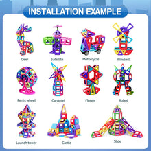 Carica l'immagine nel visualizzatore di Gallery, infinitoo Blocchi Costruzioni Magnetiche 146 Pezzi Puzzle Costruzioni Magnetiche Kit di Blocchi Magnetici per Sviluppare l'Intelligenza e la Memoria di Bambini