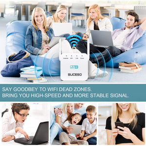 SUCESO Ripetitore Wifi Wireless WiFi Extender 300Mbps/2.4GHz,... - Ilgrandebazar