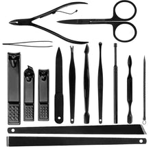 Carica l&#39;immagine nel visualizzatore di Gallery, JamBer set tagliaunghie 15 in 1 kit professionale per pedicure manicure in... - Ilgrandebazar