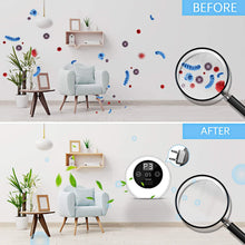 Carica l'immagine nel visualizzatore di Gallery, ACADGQ Purificatore d'Aria,purificatore d'aria anione,pulitore ozono deodorante sterilizzatore,Ionizzatore aria silenzioso con Display digitale e Risparmio energetico Ionizzatore per ambienti di 50m³