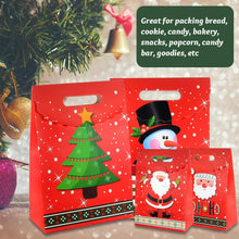 Carica l&#39;immagine nel visualizzatore di Gallery, SPECOOL 20 Pezzi Sacchetti Regalo di Carta Natalizia Sacchetti Regalo per Bambini in 4 Disegni con DIY Pen + Adesivi con Tag Regalo di Natale per bomboniere Natalizie (Pupazzo di Neve di Natale)