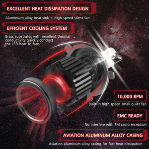 Lampadine H4 LED 60W 12000LM Sostituzione per Alogena Lampade e Xenon Luci, 6000K Estremamente Luminoso CSP Chips lampade per Auto, 2 Lampadine