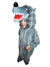 Carica l&#39;immagine nel visualizzatore di Gallery, F49 Taglia 3-4A (98-104cm) Costume da Lupo per bambini, 3-4 Anni, Grigio - Ilgrandebazar