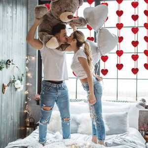 LANMOK Decorazione Bandiera Cuore,12 Pezzi Cuore San Valentino...