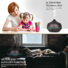 Carica l&#39;immagine nel visualizzatore di Gallery, Tenswall 400ml Umidificatore con 7 Colori Cambiato di Luce LED,Diffusore... - Ilgrandebazar