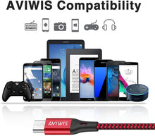Carica l'immagine nel visualizzatore di Gallery, Cavo Micro USB, AVIWIS [3Pezzi 2M] Cavi Micro USB Rapida Ricarica Nylon Intrecciato Caricabatterie Android di Ricarica Compatible with Samsung Galaxy S7/S6/J7/Note5,Huawei,Nokia,Kindle