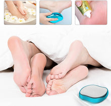 Carica l'immagine nel visualizzatore di Gallery, FERYES Lima per piedi in vetro nano, Lima per piedi riutilizzabile per rimozione del callo per piedi, Strumento per pedicure, Scrubber per piedi in vetro e raschietto per piedi, 1 pz, (Blu brillante)