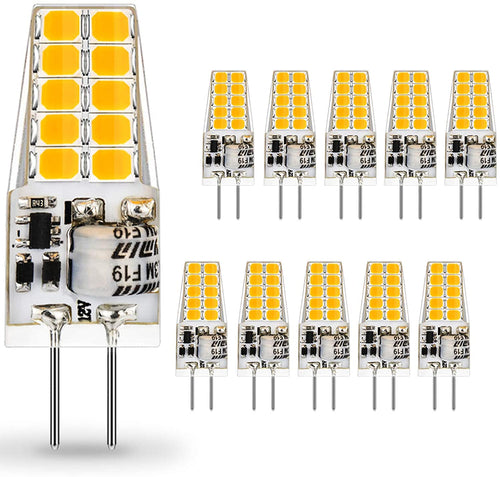 Lampadina LED G4 3.5W, Bianco Caldo 3000K, 10 X 3000k