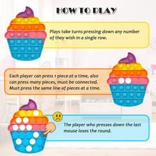 Carica l'immagine nel visualizzatore di Gallery, Chennyfun Fidget Pop Toy Set, Spingi Pop Giocattoli Sensoriali, 3PCS Fidget Pack, Arcobaleno Bubble Popper Giocattoli per alleviare l'ansia, Ventaglio di Girasole Gelato Regali per Bambini e Adulti