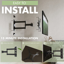 Carica l&#39;immagine nel visualizzatore di Gallery, ATHLETIC TV Montaggio a Parete Staffa con Livello di Spirit - Misura la Maggior Parte 16 - 46 Pollici LED LCD Plasma - Ultra Sottile Tilt Swivel Caratteristiche - Mass. VESA,328mm