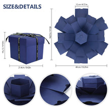 Carica l&#39;immagine nel visualizzatore di Gallery, WisFox Explosion Box, Creativo Fai Da te a Sorpresa Esplosione Regalo Blu - Ilgrandebazar