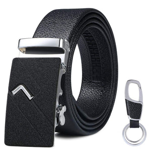 flintronic Cintura da Uomo in Pelle con Fibbia Automatica, Moda a... - Ilgrandebazar