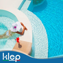 Carica l'immagine nel visualizzatore di Gallery, KLEP - ANTIALGA - ANTIALGHE SANIFICANTE SCHIARENTE AZZURRANTE per Piscina E Spa No Schiuma (5 LT)