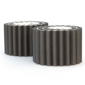 Wall Bumper di leggerodesign | Paracolpi Garage per 2 Strisce, Nero - Ilgrandebazar