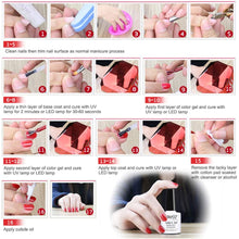 Carica l&#39;immagine nel visualizzatore di Gallery, Elite99 Smalto Semipermanente per Unghie 6pzs Set di Smalti Gel gel Semipermanente Unghie Kit da UV LED Smalto per unghie Smalti Gel Polish per Unghie Soak Off Manicure,10ML ZH021