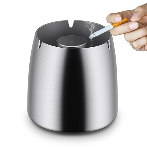 Posacenere Antivento，Posacenere in Acciaio Inox A Prova di Vento con Staffa...