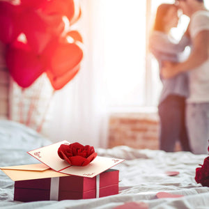4 Pezzi San Valentino Biglietto di Auguri 3D Biglietti d'Auguri Romantici... - Ilgrandebazar