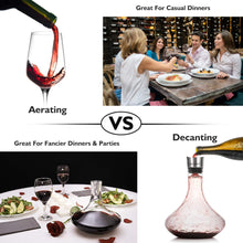 Carica l&#39;immagine nel visualizzatore di Gallery, BEYIMEI Decanter per Vino - Caraffa di Cristallo 100% Senza Piombo - Decantatore Aeratore per Rosso - Accessori Regali per la Degustazione del Vino, Compleanno, Matriminio (1700 ml)