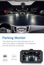 Carica l&#39;immagine nel visualizzatore di Gallery, 【2021 Nuova Versione】CHORTAU Telecamera per Auto 1080P Dashcam Auto Schermo da 3 Pollici Angolo di Ripresa da 170°, con Registrazione in Continuo, Monitor di Parcheggio