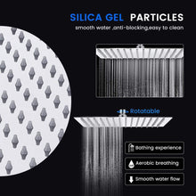 Carica l&#39;immagine nel visualizzatore di Gallery, Baban Soffione doccia/Soffione cromato Acciaio doccia 8 inch, Piazza - Ilgrandebazar