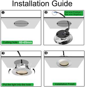 Gr4tec Faretti Led da Incasso Per Cartongesso 6 x 5W Luce Naturale 4500K, Faretto Led Incasso Soffitto Slim 230V, 400LM 68 x 2835 SMD Spot Incasso Led, IP20 Luci da Incasso Per Soggiorno