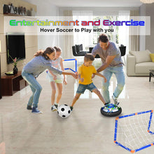 Carica l'immagine nel visualizzatore di Gallery, SUNNOW Air Hover Calcio - Pallone da Calcio Ricaricabile Air Hover Calcio Sportivo per Bambini con Paracolpi in Bchiuma e Potenti Luci a LED Giocattoli Sportivi per Bambini Natale Regalo (Blu)