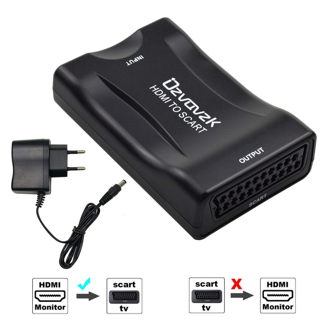 Ozvavzk Convertitore HDMI a SCART Adattatore Composito Video HD to Scart - Ilgrandebazar