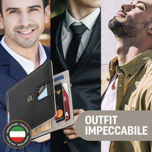 Carica l&#39;immagine nel visualizzatore di Gallery, Portafoglio Uomo Sottile - Con Protezione RFID - Elegante e Compatto, Non... - Ilgrandebazar