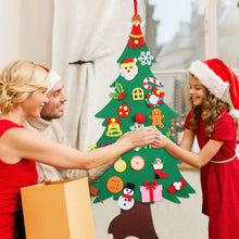 Carica l'immagine nel visualizzatore di Gallery, Bageek Albero di Natale in Feltro Natale Albero Decorazioni Natalizie per Bambini con 28pcs Decorativo Ornamenti