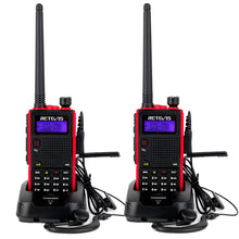Carica l&#39;immagine nel visualizzatore di Gallery, Retevis RT5 Walkie Talkie Professionali 7W Doppia Banda 128 2 Pezzi, rosso - Ilgrandebazar