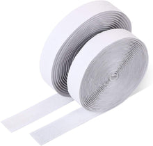 Carica l'immagine nel visualizzatore di Gallery, Vicloon Strisce Laccio Adesivo, 10M*20mm Nastro Adesivo a Strappo, Nastro Gancio Auto Adesivo Forte Bifacciale, Nastro Universale Magico Strisce per Zanzariera, Portafoto, Lavori Manuali e DIY, Bianco