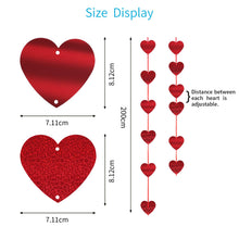 Carica l&#39;immagine nel visualizzatore di Gallery, LANMOK Decorazione Bandiera Cuore,12 Pezzi Cuore San Valentino...