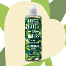 Carica l'immagine nel visualizzatore di Gallery, Faith In Nature Shampoo Naturale alla Canapa e Limnanthes Alba, Ricostituente, Vegano, senza Parabeni e senza SLS, non Testato su Animali, per Capelli da Normali a Secchi, 400 ml