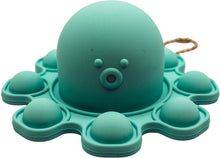 Carica l'immagine nel visualizzatore di Gallery, SnooZy KIDS Pop It Reversibile Octopus Push Pop (Multi Blue) Fidget Toy Octopus - Portachiavi Fidget Toys - Capovolgi il polpo per migliorare il tuo umore - Consegna veloce