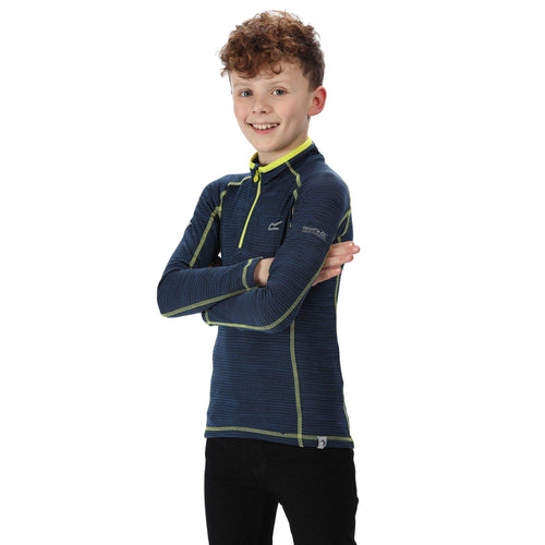 Regatta ' Berley' Half Zip Base Layer Top, T-Shirt/Polo/Vest Bambino, Rusty...