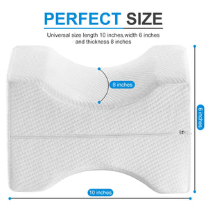 Cuscino per ginocchia dormire, Cuscini gambe ortopedico Small, Bianco - Ilgrandebazar