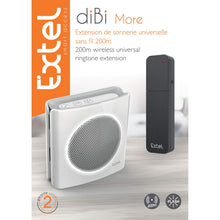 Carica l&#39;immagine nel visualizzatore di Gallery, Extel 081748 estensione Suonerie universale senza fili bianco 200 m, Bianco - Ilgrandebazar