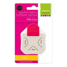 Carica l&#39;immagine nel visualizzatore di Gallery, Vaessen Creative 3 in 1 Perforatrice per Arrotonda Angoli, 4-7-10 mm, Bianca - Ilgrandebazar