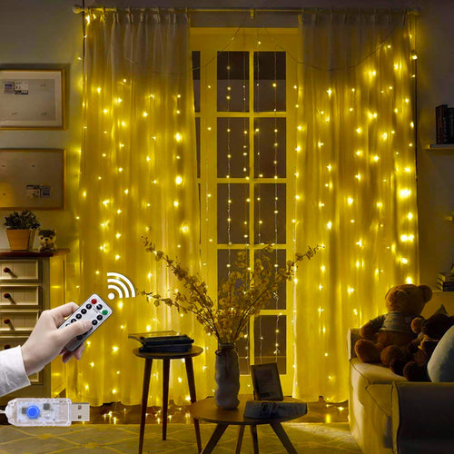 Tenda Luminosa Natale 3m * 300 LED Luci Impermeabile IP65 con 8... - Ilgrandebazar