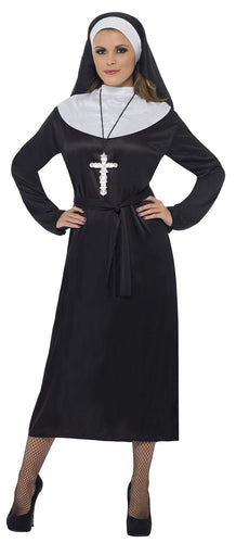 Smiffys Costume religioso, nero, con abito e copricapo, taglia M - Ilgrandebazar