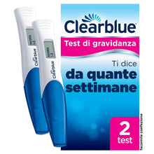 Carica l&#39;immagine nel visualizzatore di Gallery, Clearblue Test di Gravidanza Digitale con Indicatore delle Settimane - Pacco con 2 test