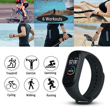 Carica l'immagine nel visualizzatore di Gallery, Xiaomi Band 4 - Smart watch e fitness tracker, con cardiofrequenzimetro, 135 mAh, schermo a colori, Bluetooth 5.0, 2019, nero